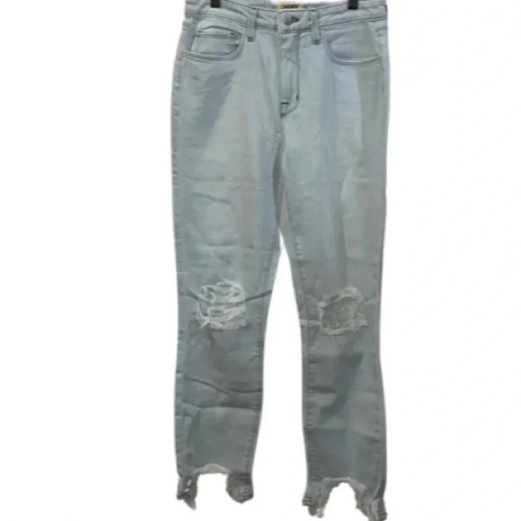 L'Agence High Line Skinny High Rise Fade Out Light Wash Jeans Size 29 - Picture 2 of 8